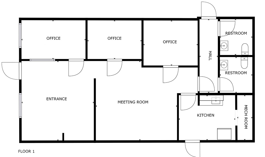 515 BRIGGS ST. SUITE E ERIE, CO 80516 – LEASED - Floorplan